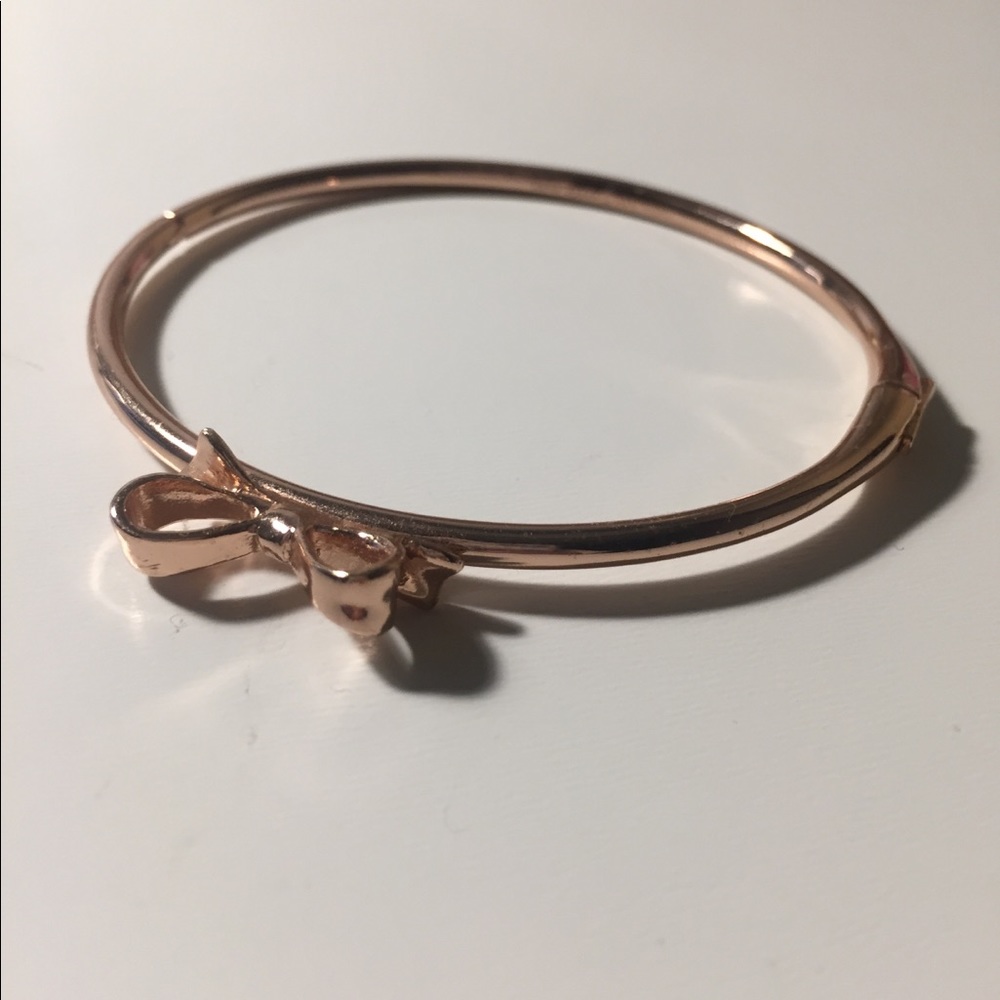 Kate Spade rose gold bow bracelet